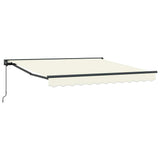 Tenda Retrattile Crema 300 x 250 cm Poliestere e Metallo
