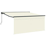 Tenda Retrattile Crema 300 x 250 cm Poliestere e Alluminio