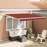 Tessuto per Tenda Arancione e Marrone 300 x 250 cm Poliestere