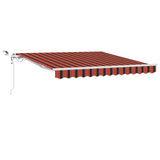 Tenda Retrattile Arancione e Marrone 300 x 250 cm