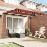 Tenda retrattile arancione e marrone 300 x 250 cm