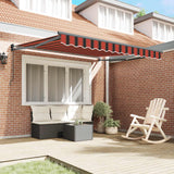 Tenda Retrattile Arancione e Marrone 300 x 250 cm
