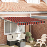 Tenda da Sole Arancione 300 x 250 cm Poliestere e Metallo