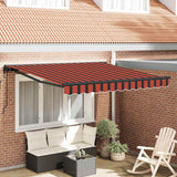 Tenda Retrattile Arancione e Marrone 300x250 cm Tessuto