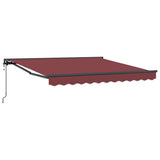 Tenda Retrattile Rosso Borgogna 300x250 cm Tessuto