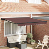 Tenda Retrattile Marrone 300x250 cm Tessuto