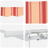 Tenda Retrattile Rigato Giallo e Arancione 300 x 250 cm