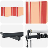Tenda retrattile Giallo e Arancione 300 x 250 cm