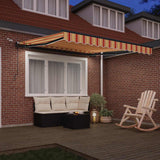 Tenda retrattile Giallo e Arancione 300 x 250 cm Poliestere