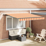 Tessuto per Tenda Giallo e Arancione 300 x 250 cm Poliestere