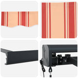 Tenda retrattile Giallo e Arancione 300 x 250 x 165 cm