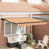 Tenda Retrattile Giallo e Arancione 300x250 cm Tessuto