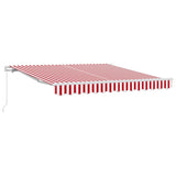 Tenda Retrattile Rigato Rosso e Bianco 300 x 250 cm