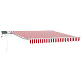 Tenda retrattile Rosso e Bianco 300 x 250 cm