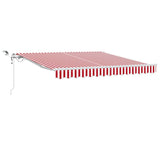 Tenda retrattile Rosso e Bianco 300 x 250 cm Poliestere