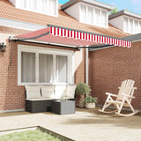 Tenda retrattile Rosso e Bianco 300 x 250 cm