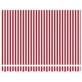 Tessuto per Tenda con Rosso e Bianco 300 x 250 cm Poliestere