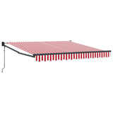 Tenda retrattile Rosso e Bianco 300 x 250 cm