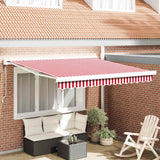 Tenda retrattile Rosso e Bianco 300 x 250 x 165 cm