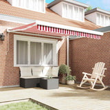 Tenda retrattile Rosso e Bianco 300 x 250 x 165 cm