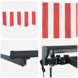 Struttura della tenda Rosso e Bianco 300 x 250 cm