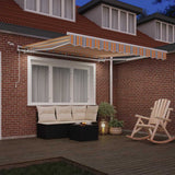 Tenda Retrattile Multicolore 300 x 250 cm Poliestere e Metallo