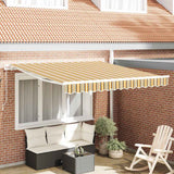 Tenda da Sole Rigato Multicolore 3 x 2,5 m Poliestere e metallo