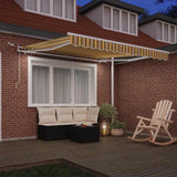 Tenda Retrattile Multicolore 300 x 250 cm Poliestere e Metallo