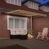 Tenda retrattile Multicolore 300 x 250 cm Tessuto e Alluminio