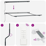 Tenda Retrattile Multicolore 300 x 250 cm Tessuto e Alluminio