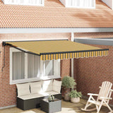 Tenda Retrattile Striscia Multicolore 300x250 cm Tessuto