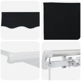 Tenda da Sole Nero 300 x 250 x 165 cm Poliestere