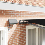 Tenda retrattile Nero 300 x 250 cm Tessuto e Alluminio