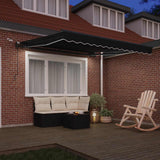 Tenda retrattile Nero 300 x 250 cm Poliestere