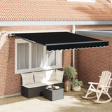 Tenda retrattile Nero 300 x 250 cm Poliestere