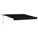 Tenda retrattile Nero 300 x 250 cm Poliestere
