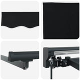 Struttura della tenda Nero 300 x 250 cm