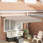 Tenda da Sole Beige 3 x 2,5 m Poliestere e metallo