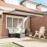 Tenda retrattile Beige 300 x 250 cm Tessuto e Metallo