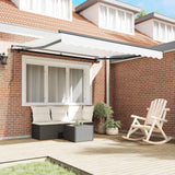 Tenda retrattile Bianco 300 x 250 cm Poliestere e Alluminio