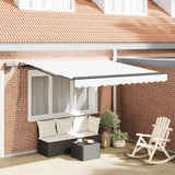 Tenda Retrattile Bianco 300 x 250 cm Tessuto