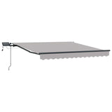 Tenda retrattile Grigio Chiaro 300 x 250 cm Tessuto e Alluminio