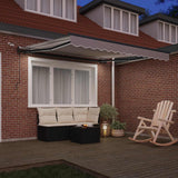 Tenda retrattile Grigio Chiaro 300 x 250 cm Poliestere