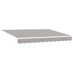 Tenda da Sole Grigio chiaro 3 x 2,5 m Poliestere e metallo