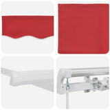 Tenda da Sole Rosso 300 x 250 x 165 cm Poliestere