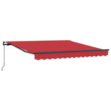 Tenda retrattile Rosso 300 x 250 cm Poliestere e Alluminio