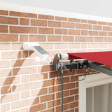 Tenda retrattile Rosso 300 x 250 cm Poliestere