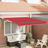 Tenda da Sole Rosso 300 x 250 x 165 cm Poliestere e Metallo