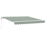 Tenda retrattile Verde e Bianco 300 x 250 cm