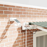 Tenda Retrattile Verde e Bianco 300 x 250 cm